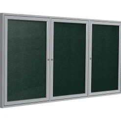Bulletin*Ghent Vinyl Bulletin Board, Satin Frame, 6' x 4' (PA34872VX-183)