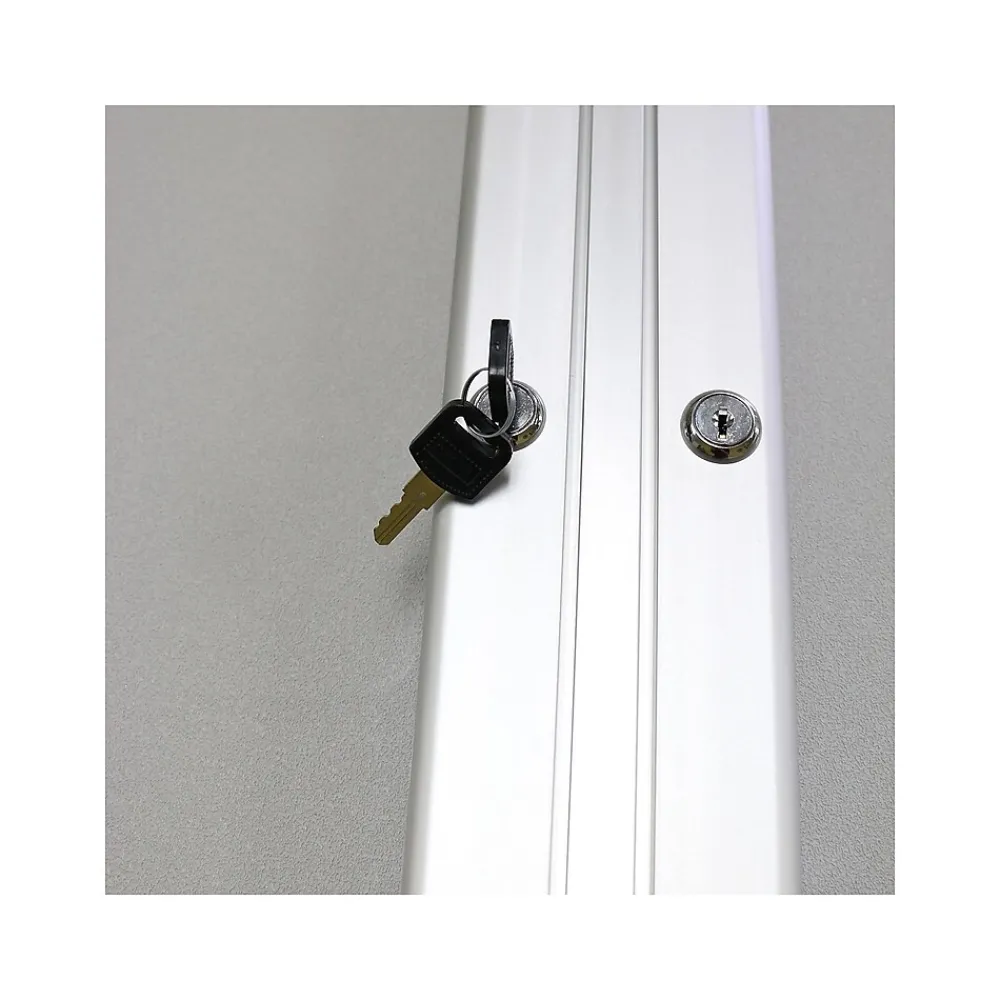 Bulletin*Ghent Vinyl Enclosed Bulletin Board, Satin Frame, 3'H x 4'W (PA23648VX-193)