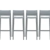 Folding & Stacking*Global Bakhita Plastic Armless Bar Chair, Alloy, 4/Carton (6754ALY)