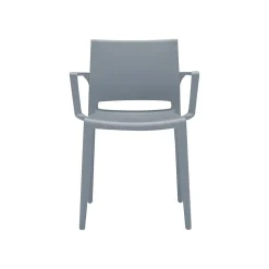 Folding & Stacking*Global Bakhita Polypropylene Banquet/Reception Chair, Alloy, 4/Carton (6750ALY)