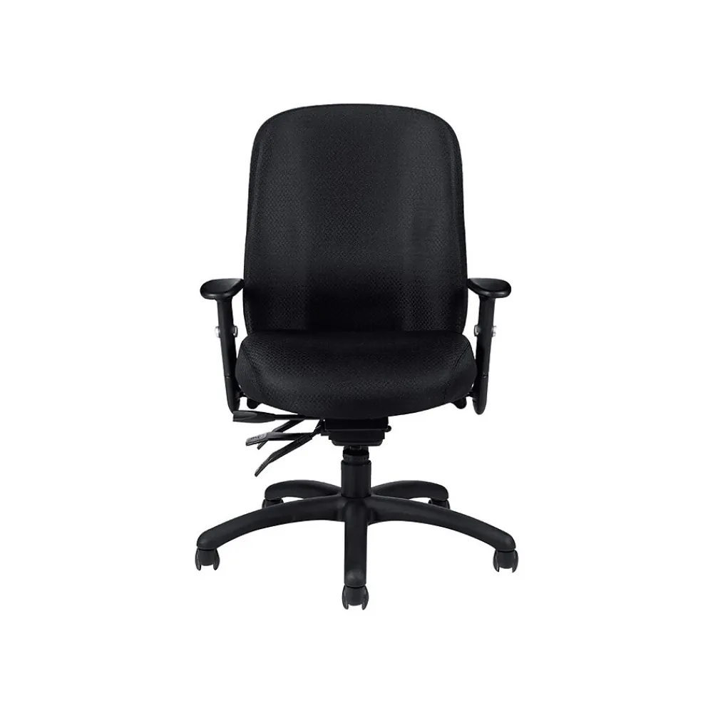 Office Chairs*Offices to go Global OTG Fabric Task Chair, Patterned Black (OTG11710-QL10)
