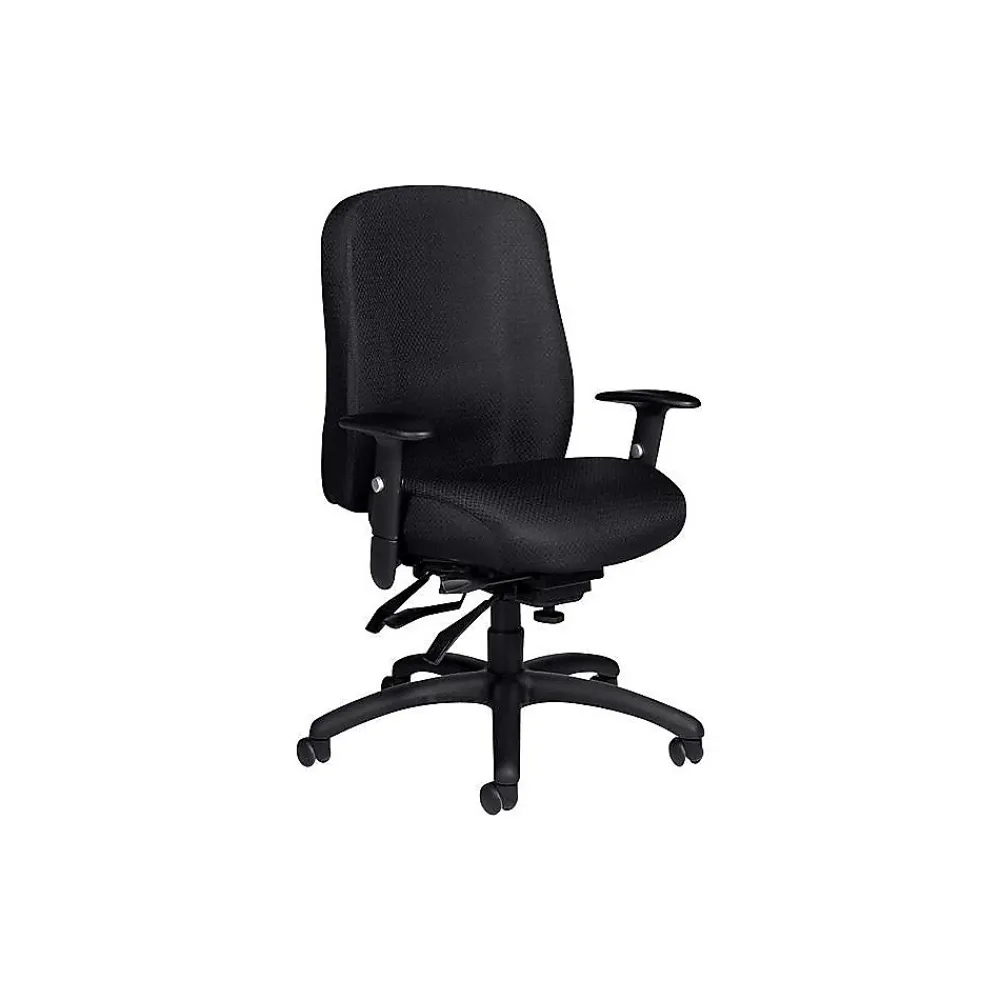 Office Chairs*Offices to go Global OTG Fabric Task Chair, Patterned Black (OTG11710-QL10)