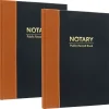 Accounting & Record Journals*Global Printed Products Notary Public Record Book, 8.5" x 11", Black/Tan (GPP-0094-A)