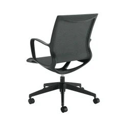 Office Chairs*Global Solar Mesh Conference Chair, Gray/Black (8456STM)