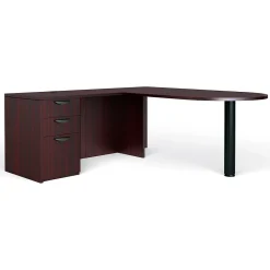 Office Desks*Global Superior BUNDLE11 Workstation, Mahogany