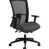 Office Chairs*Global Vion Mesh High Back Weight Sensing Synchro - Tilter Task Back, Granite Rock (6321-8-UR20)