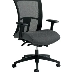 Office Chairs*Global Vion Mesh Mid-Back Weight Sensing Synchro - Tilter Task Chair, Granite Rock (6322-8-UR20)