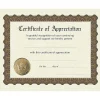 Awards & Certificates*Great Papers ® Appreciation Stock Foil Certificate, 11" x 8.5", 6/Pack (93000)