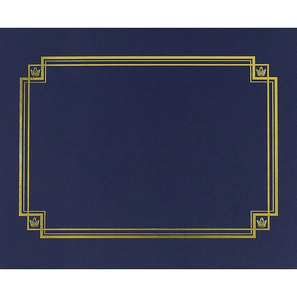 Awards & Certificates*Great Papers Certificate Holders, 9.75" x 12.5", Navy, 3/Pack (938903)