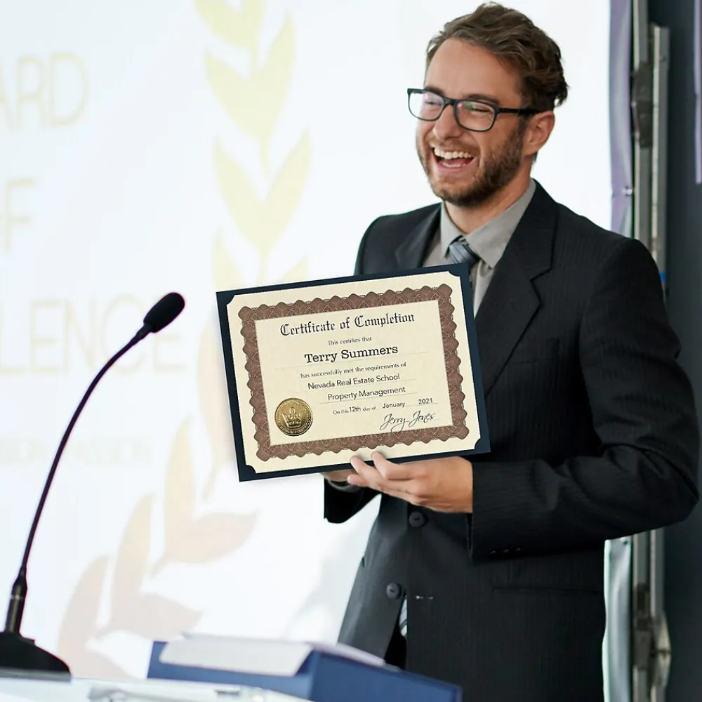 Awards & Certificates*Great Papers Certificates, 8.5" x 11", Gold, 18/Pack (20104236)