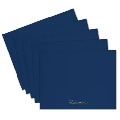 Awards & Certificates*Great Papers Excellence Certificate Holders, 9.34" x 12", Blue/Gold, 5/Pack (2017044)