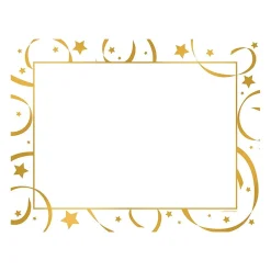 Awards & Certificates*Great Papers Golden Star Certificates, 8.5" x 11", White/Gold, 15/Pack (2019011)