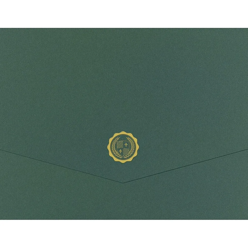 Awards & Certificates*Great Papers Hunter Certificate Holders, 9.375" x 12", Green, 5/Pack (20103780)