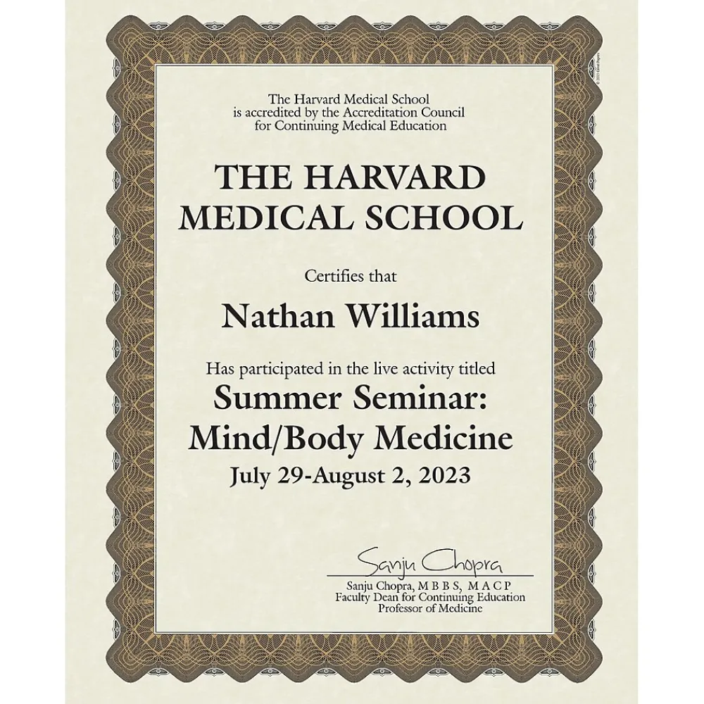 Awards & Certificates*Great Papers Matte Certificates, 8.5" x 11", Beige/Gold, 100/Pack (934000)