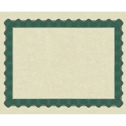 Awards & Certificates*Great Papers Metallic Certificates, 8.5" x 11", Beige/Green, 100/Pack (934200)