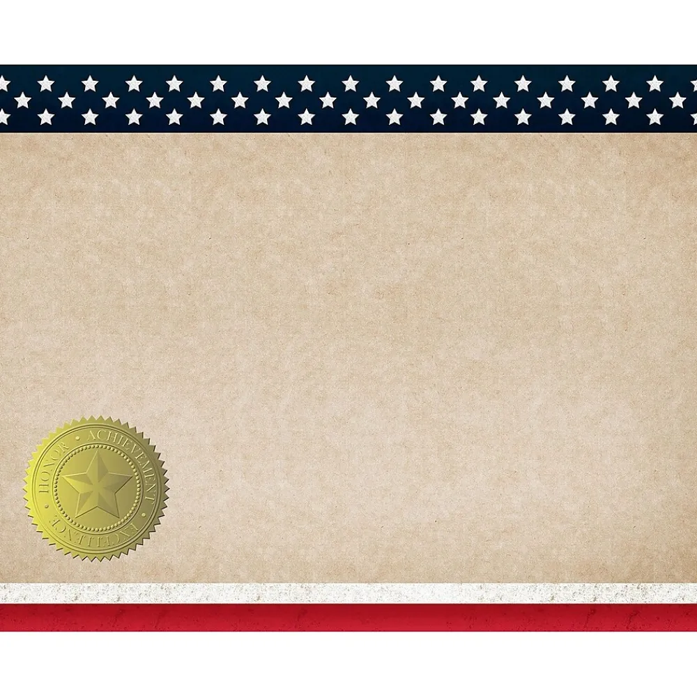 Awards & Certificates*Great Papers Patriotic Certificates, 8.5" x 11", Multicolor, 25/Count(2015083)