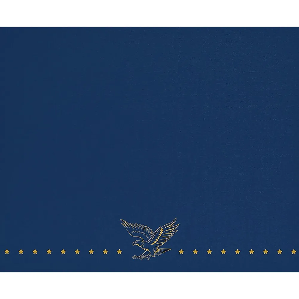 Awards & Certificates*Great Papers Patriotic Certificate Holders, 9.34" x 12", Blue/Gold, 5/Pack (2017045)