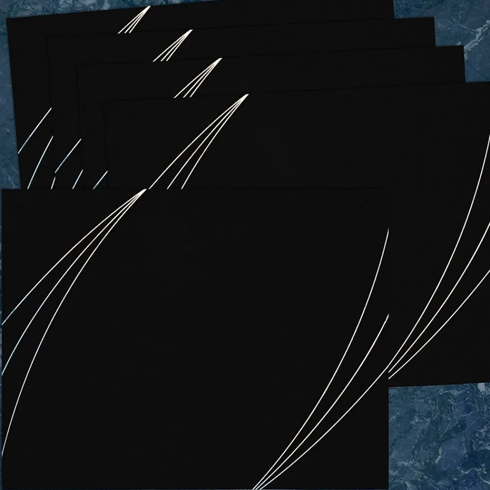 Awards & Certificates*Great Papers Petal Touch Certificate Holders, 9.34" x 12", Modern Black, 5/Pack (2019002)