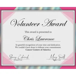 Awards & Certificates*Great Papers Rainbow Foil Certificates, 8.5