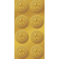 Awards & Certificates*Great Papers Star Seals 1.75", Gold, 96/Pack (903419PK2)