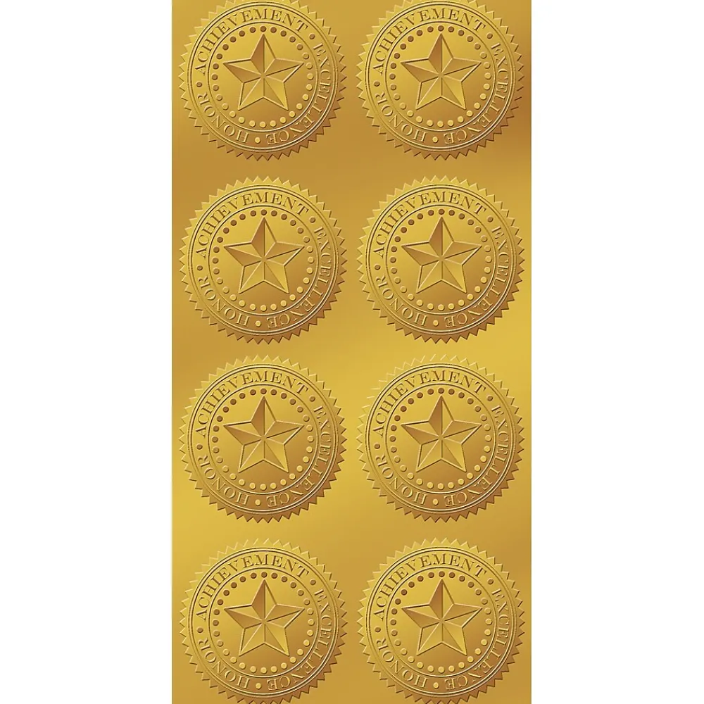 Awards & Certificates*Great Papers Star Seals 1.75", Gold, 96/Pack (903419PK2)