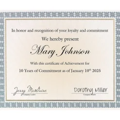 Awards & Certificates*Great Papers Westminster Certificates, 8.5