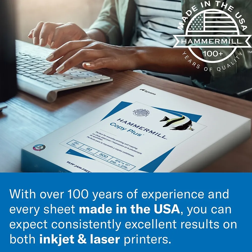 Multipurpose Paper*Hammermill Fore 11" x 17" Multipurpose Paper, 24 lbs., 96 Brightness, 500 Sheets/Ream (102848)