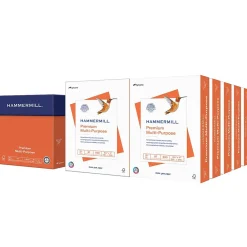 Multipurpose Paper*Hammermill Premium 8.5" x 11" Multipurpose Paper, 20 lbs., 97 Brightness, 5000 Sheets/Carton (106310)