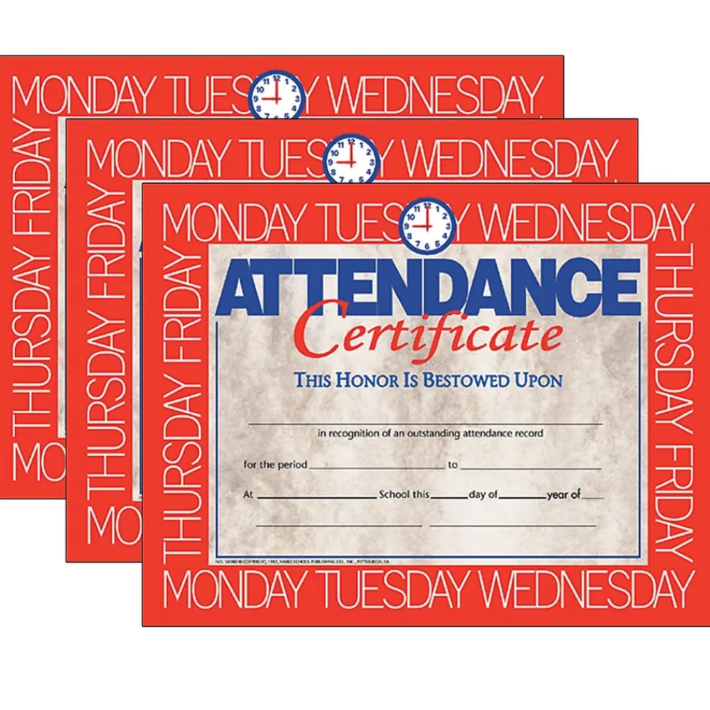 Awards & Certificates*Hayes Achievement Certificates, 8.5" x 11", Multicolor, 3/Bundle (H-VA580-3)