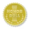 Awards & Certificates*Hayes Embossed Certificate Honor Roll Seals, Gold, 54/Pack (H-VA370)