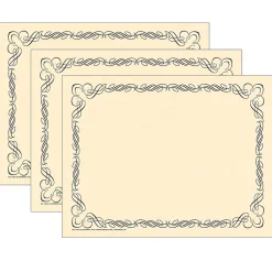 Classroom Paper*Flipside Hayes Publishing Arabesque Black Border Paper, 8.5" x 11", 50 Per Pack, 3 Packs (H-VA910-3)