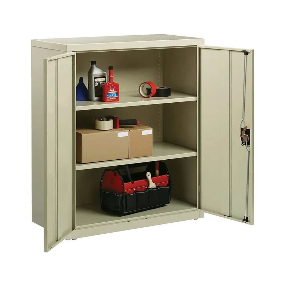 Storage Cabinets*Hirsh 42" Steel Storage Cabinet with 3 Shelves, Putty (22001)