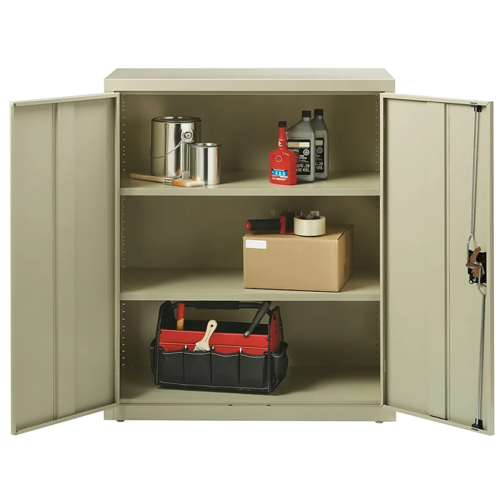 Storage Cabinets*Hirsh 42" Steel Storage Cabinet with 3 Shelves, Putty (22001)