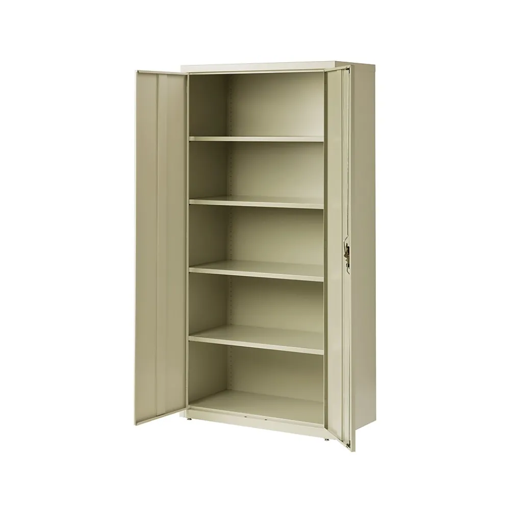 Storage Cabinets*Hirsh 72" Steel Storage Cabinet with 5 Shelves, Putty (22004)