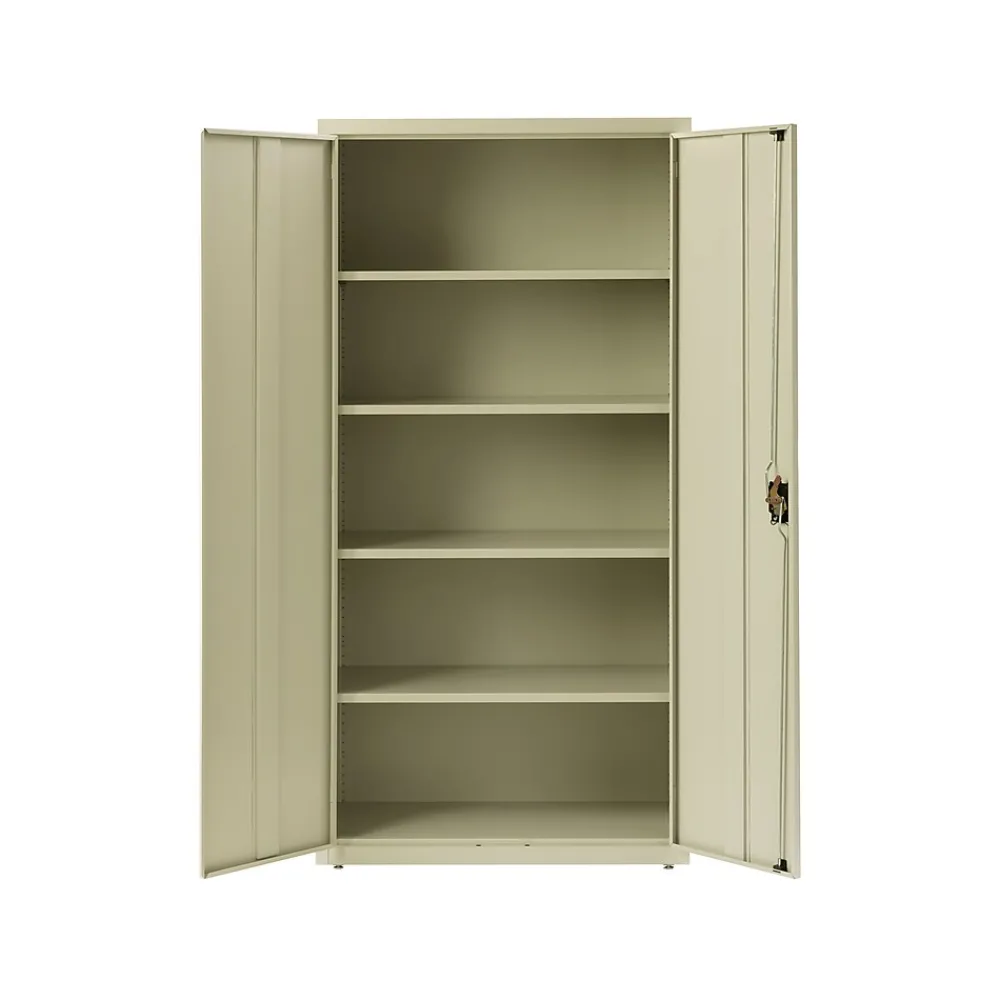 Storage Cabinets*Hirsh 72" Steel Storage Cabinet with 5 Shelves, Putty (22004)