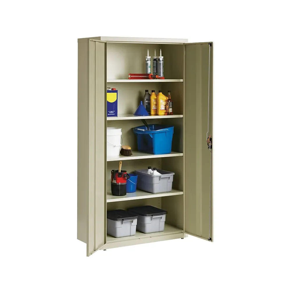 Storage Cabinets*Hirsh 72" Steel Storage Cabinet with 5 Shelves, Putty (22004)