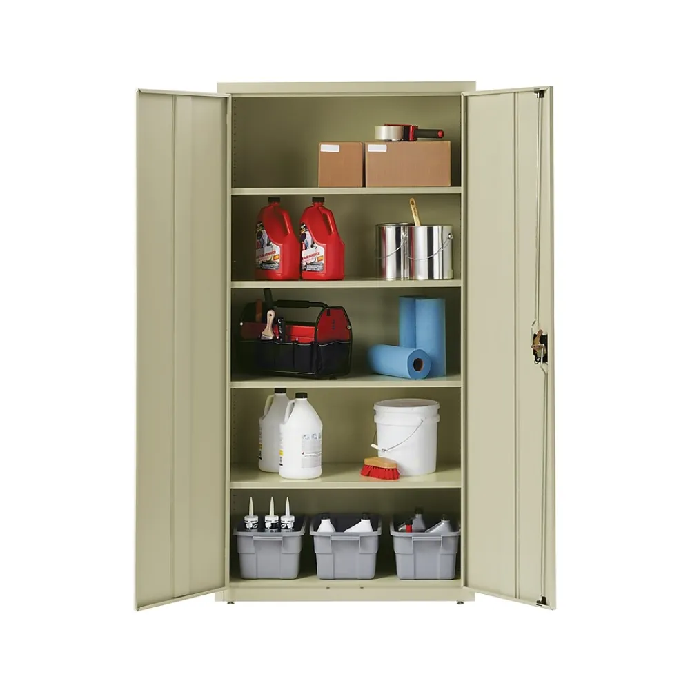 Storage Cabinets*Hirsh 72" Steel Storage Cabinet with 5 Shelves, Putty (22004)