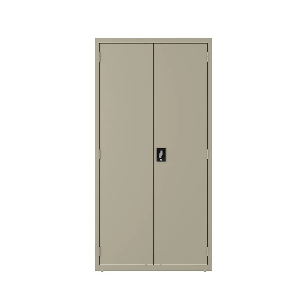 Storage Cabinets*Hirsh 72" Steel Wardrobe Cabinet with 4 Shelves, Putty (22631)