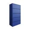 File Cabinets*Hirsh HL10000 Series 5-Drawer Lateral File Cabinet, Locking, Letter/Legal, Classic Blue, 36" (24260)
