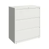 File Cabinets*Hirsh HL10000 Series 3-Drawer Lateral File Cabinet, Locking, Letter/Legal, White, 36" (23701)