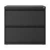 File Cabinets*Hirsh Lateral 101 2-Drawer Lateral File Cabinet, Letter/Legal Size, Lockable, 27.75"H x 30"W x 17.63"D, Charcoal (24084)