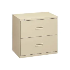 File Cabinets*HON 2 Drawers Lateral File Cabinet, Letter/Legal, Putty, 30