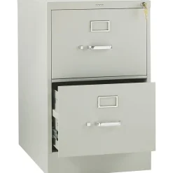 File Cabinets*HON 310 Series 2 Drawer Vertical File Cabinet, Legal, Light Gray, 26 1/2"D (312CPQ)