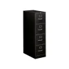 File Cabinets*HON 310 Series 4-Drawer Vertical File Cabinet, Letter Size, Lockable, 52"H x 15"W x 26.5"D, Black (314PP)