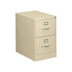 File Cabinets*HON 310 Series 2-Drawer Vertical File Cabinet, Legal Size, Lockable, 29"H x 18.25"W x 26.5"D, Putty (312CPL)