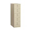 File Cabinets*HON 310 Series 5-Drawer Vertical File Cabinet, Legal Size, Lockable, 60"H x 18.25"W x 26.5"D, Putty (315CPL)