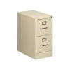 File Cabinets*HON 510 Series 2-Drawer Vertical File Cabinet, Locking, Letter, Putty/Beige, 25"D (512PL)
