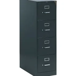 File Cabinets*HON 310 Series Vertical File Cabinet, 26 1/2" 4-Drawer, Letter Size, Charcoal