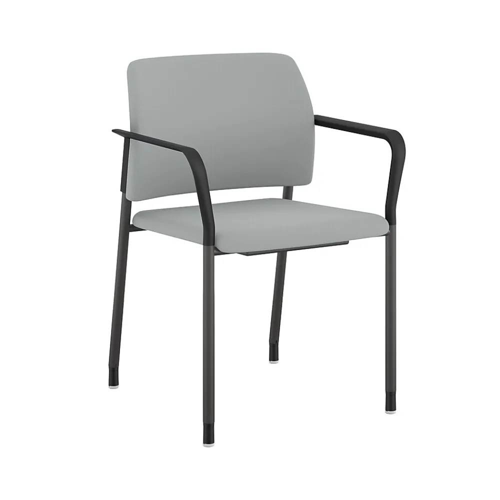 Folding & Stacking*HON Accommodate Vinyl Upholstered Guest Stacking Chair, /Textured Charcoal, 2/Pack (HSGS6.F.E.SX04.P7A) Flint