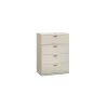 File Cabinets*HON Brigade 600 Series 4-Drawer Lateral File Cabinet, Locking, Letter/Legal, Gray, 42"W (694LQ)